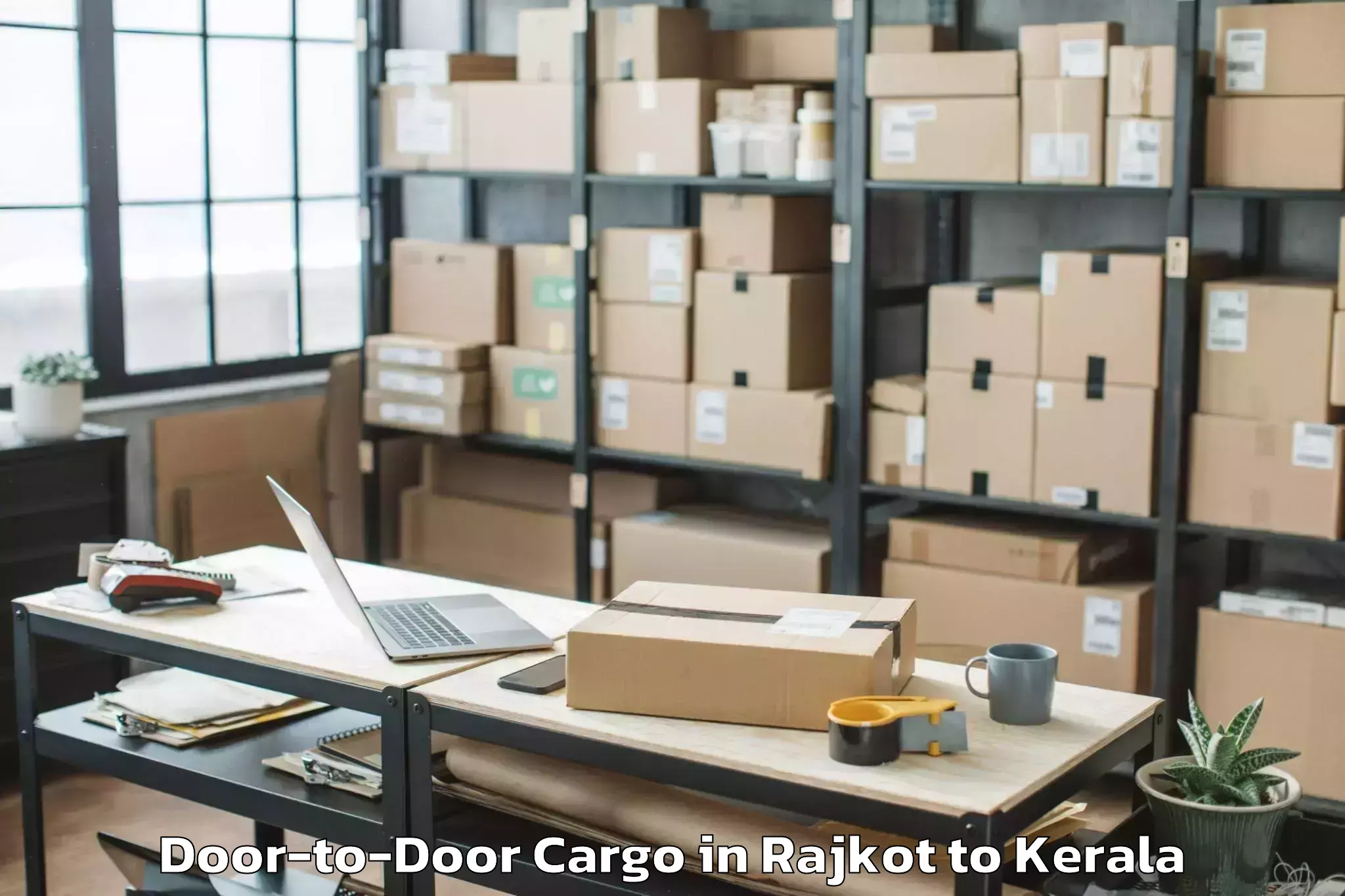 Hassle-Free Rajkot to Karthikapally Door To Door Cargo